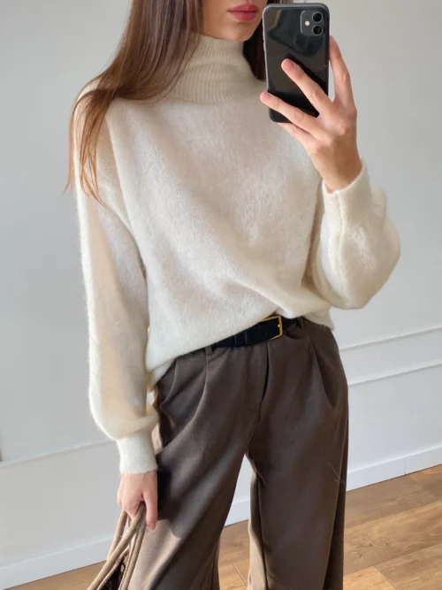 Golf PREMIUM Merino & Kid Moher - CREAM