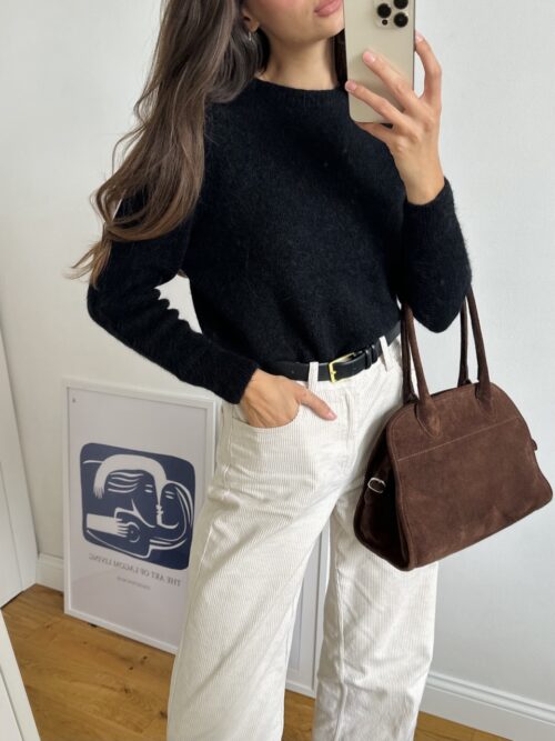 Alpaka - Sweter czarny