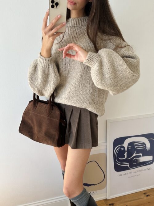 Oversize Sweater - Warm Beige